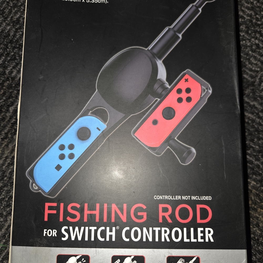 Fishing Rod for Switch Controller - Black and Red